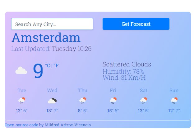 Weather App preview